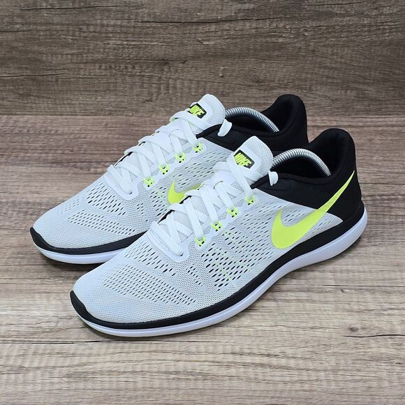 Nike Flex 2016 Run Men's Size 11 White Black Running Shoes (830369-101) - Picture 7 of 9